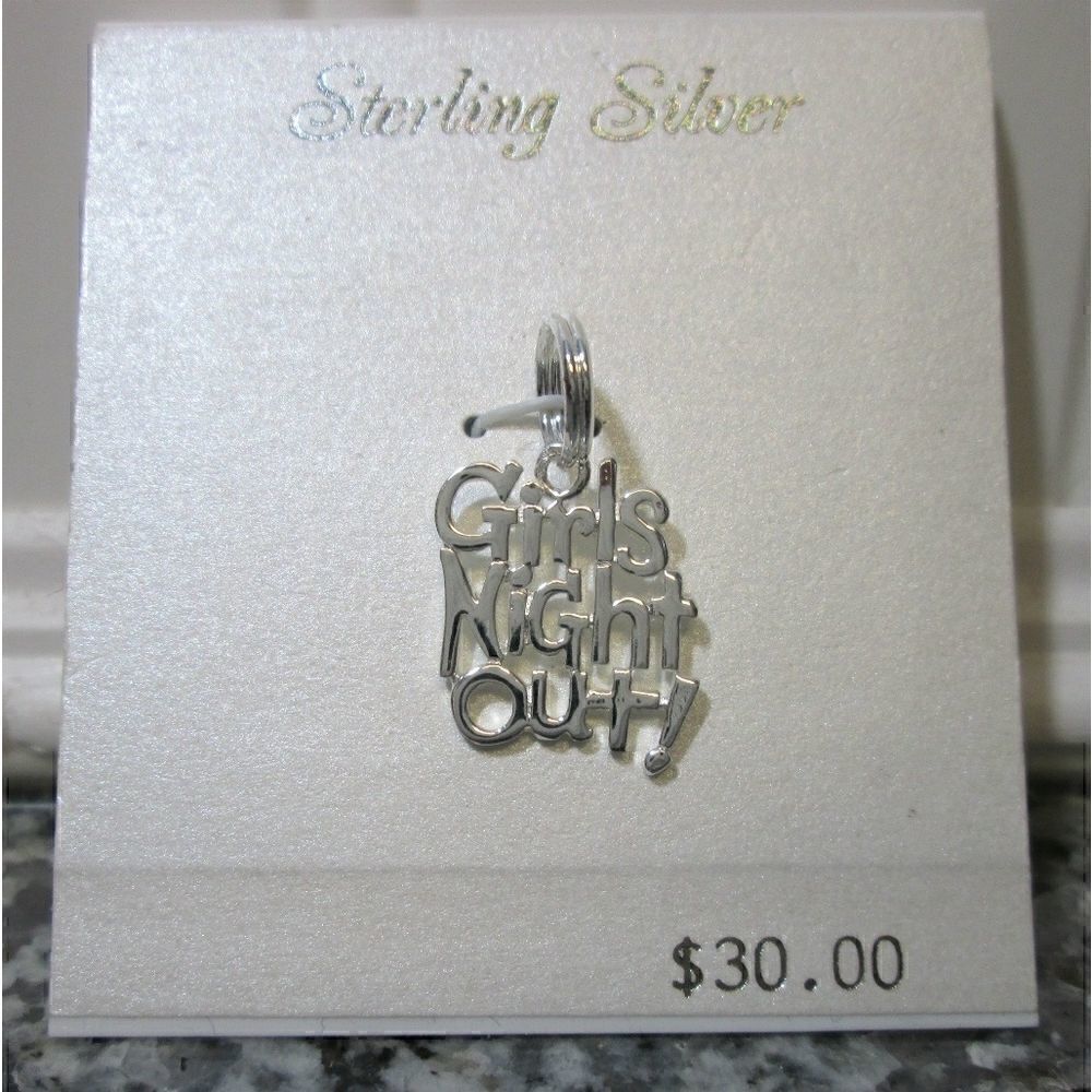 NEW 925 Pendant/Charm 'Girls Night Out'